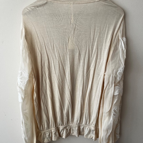 BY ANTHROPOLOGIE Embroidered blouse size L - Picture 5 of 7